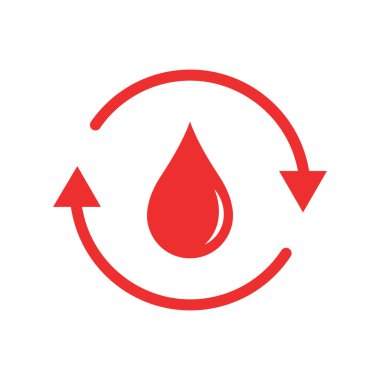Illustration of periods icon. Menstruation concept.