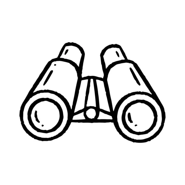 Ilustración Binocular Estilo Dibujado Mano — Archivo Imágenes Vectoriales