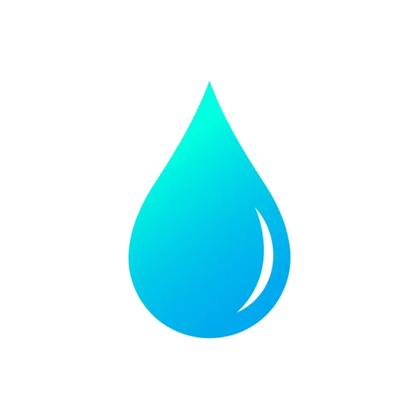 Illustration Blue Water Drop Icon — Stock Vector