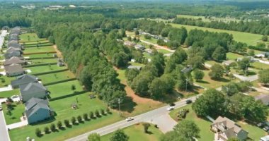 Amerika 'nın Boiling Springs, SC' deki Panorama manzaralı yerleşim bölgesi.