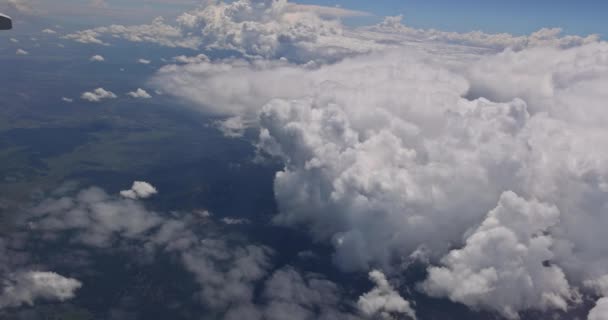 Scenic Landschap Van Berg Arizona Met Heldere Pluizige Wolken Bergketen — Stockvideo