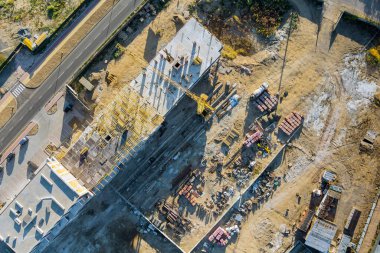 İnşaat kulesi vinci tamamlanmamış konut binaları konut inşaatı, apartman bloğu