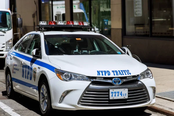 Junio 2021 Nueva York Estados Unidos Policía Nueva York Coche — Foto de Stock