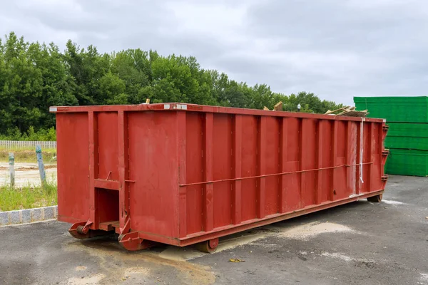Recycling Garbage Waste Management Container Construction Material New Building Construction Royalty Free Stock Photos