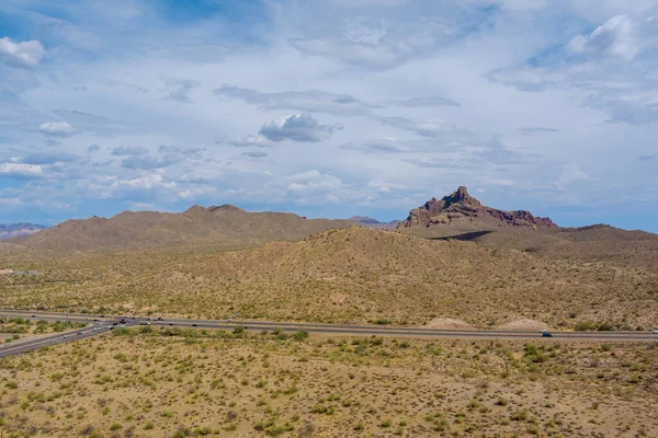 Increíble Vista Las Colinas Rocosas Zona Desértica Arizona —  Fotos de Stock