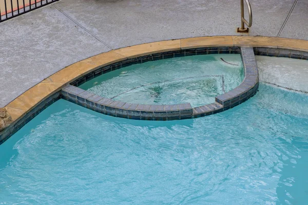 Small Swimming Pool Clean Water Backyard — стоковое фото