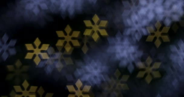 Festive for Christmas New Year symbol bokeh abstract background — Αρχείο Βίντεο