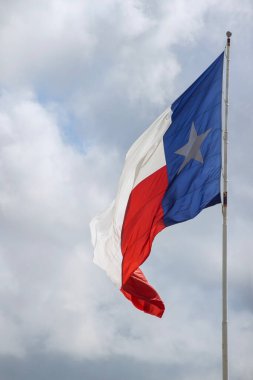 Dalgalanan Eyalet Bayrağı Teksas Eyaleti, ABD