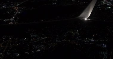 Newark 'ta gece görüşü uçaktan, ABD
