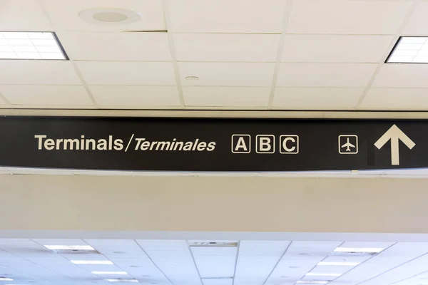 Międzynarodowy Znak Lotniska Boart Terminale Terminalu Lotniczym — Zdjęcie stockowe