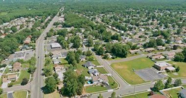 Panorama manzaralı yerleşim bölgesi, Amerikan kasabası, Monroe New Jersey ABD