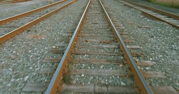 Ferrovia in movimento sulle linee principali — Video Stock