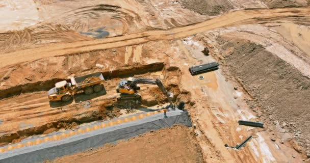Αεροφωτογραφία της κατασκευής κερδίζουν εργασίες σε νέα κτίρια κατοικιών — Αρχείο Βίντεο