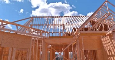 İnşaat için ahşap çatı kirişleri yapısı