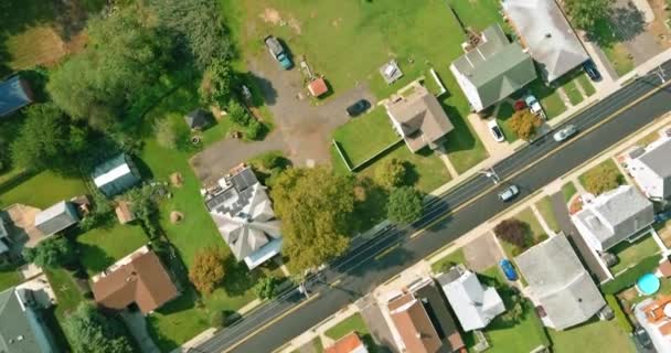 Veja bairro residencial na cidade americana, em Sayreville New Jersey — Vídeo de Stock