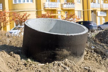Endüstriyel inşaat beton drenaj boruları için hazırlık