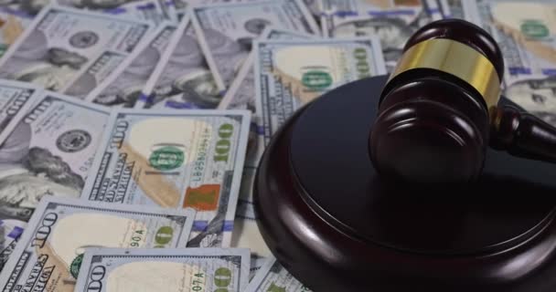 Warrant Dollars Has Been Issued Judge Givel Arrest Corruption — Video Stock