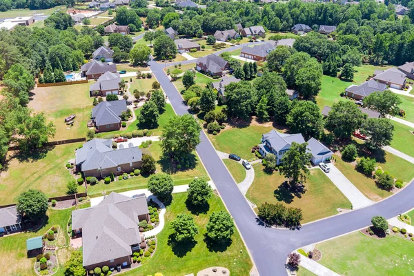 Panoramic View View Height Roofs Boiling Springs Small Town Houses — Stock Photo, Image