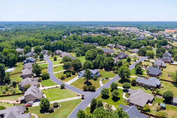 Top View Sleeping Area Street Small Town Aerial View Boiling Stock Photo