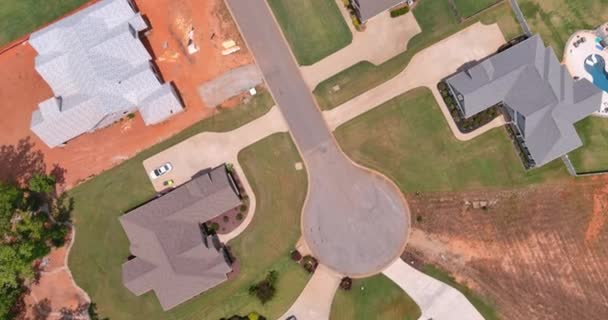 Rezidenční Čtvrť Jižní Karolíně Leteckého Pohledu Shora Obytnou Čtvrť Americkém — Stock video