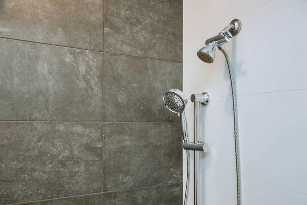 Elegant Stainless Steel Shower Head Bathroom Wall New Shower Head — ストック写真