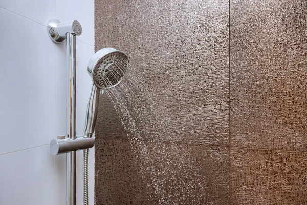 Very Elegant Stainless Steel Showerhead Bathroom High Quality Shower Head — стоковое фото