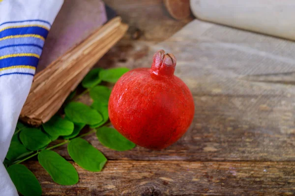 Pomegranate ritual kosher dessert traditional symbol Rosh Hashanah Jewish New Year holiday
