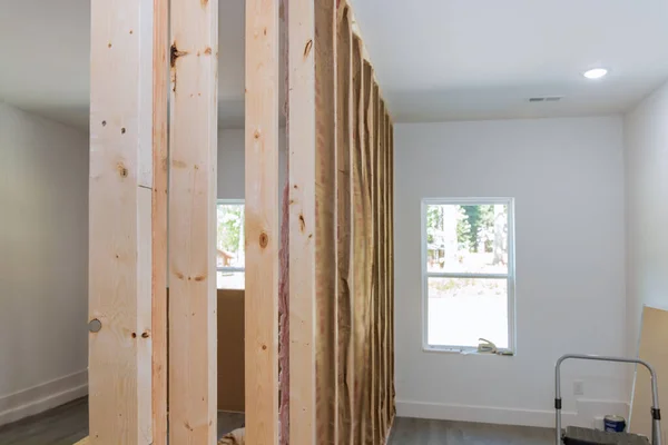 Typical Wood Framing Beams Stick Framing Remodeling Home — Stock Photo, Image