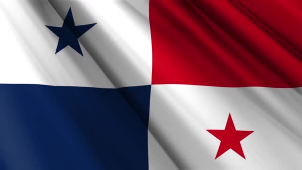 Közel Reális Textúra Textúra Selyem Szatén Zászló Panama Lengő Lengő — Stock videók