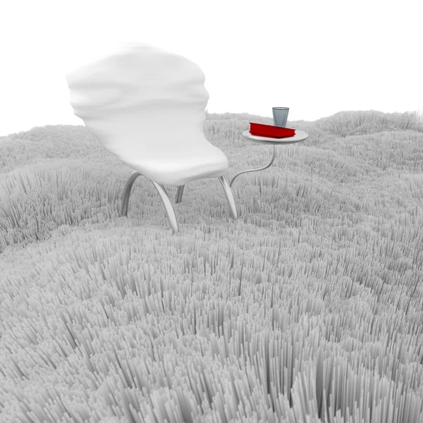 Chaise moderne 3d . — Photo