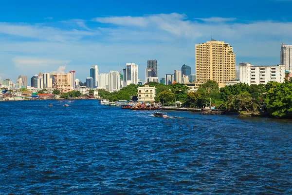 Chao phraya-floden. — Stockfoto