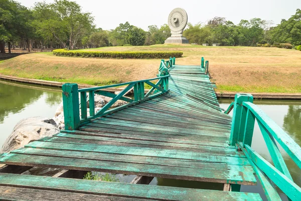 Houten brug. — Stockfoto