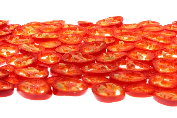Κόκκινη πιπεριά κομμένα. — Φωτογραφία Αρχείου