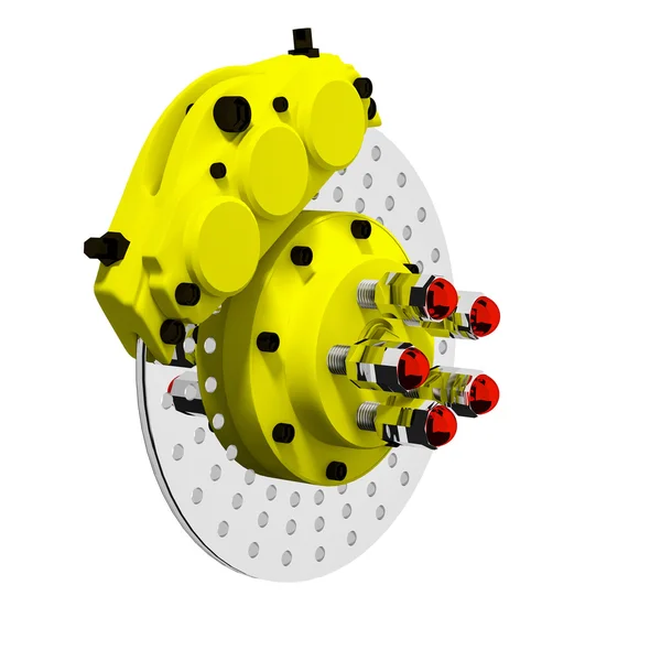 Тормоза 3D . — стоковое фото