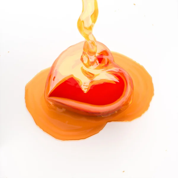 Heart honey. — Stock Photo, Image