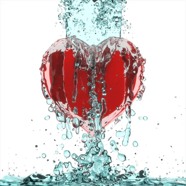 Wash heart. — Stock Photo, Image