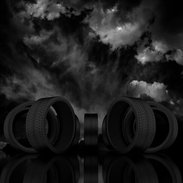 3d tire. — Stock Photo, Image