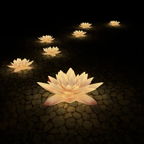 Kwiaty 3D. — Zdjęcie stockowe