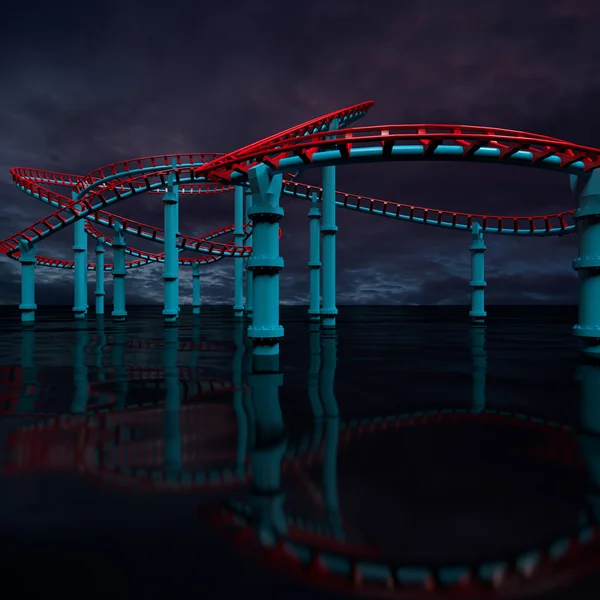 Parc d'attractions 3d . — Photo