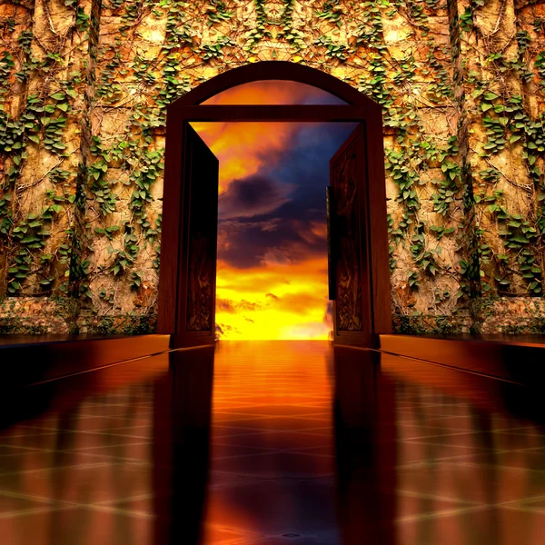 3d Heaven's Door. — Stock Photo, Image