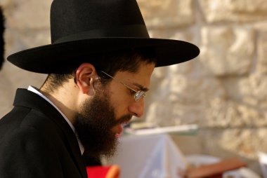 Batı duvarı ile dua hasid