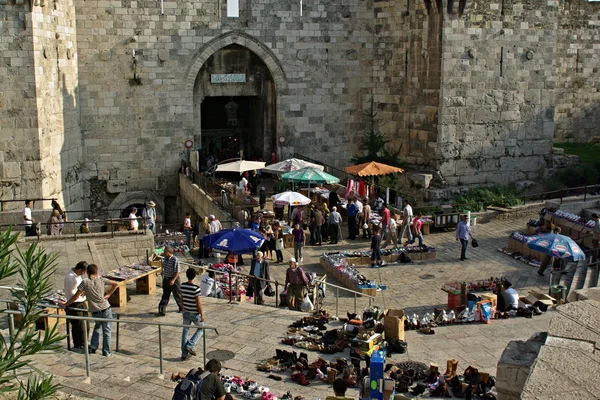 Πύλη της Δαμασκού, Ιερουσαλήμ — Φωτογραφία Αρχείου