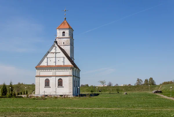 ? hurch för Transfiguration i Zaslawye Royaltyfria Stockbilder