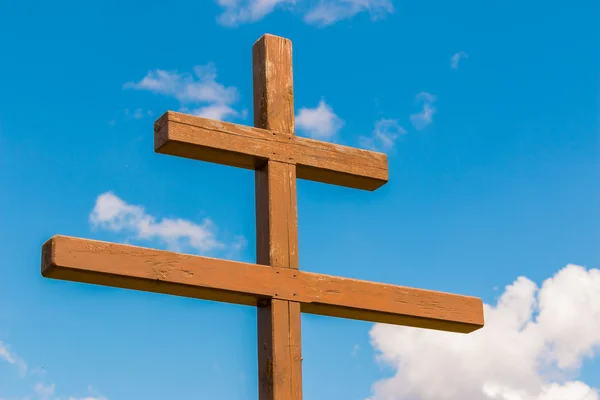 Православный крест — стоковое фото
