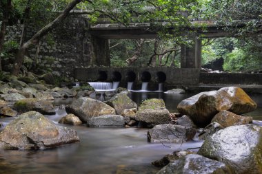 dere ve taş köprü Şing mun Reservoir, hong kong
