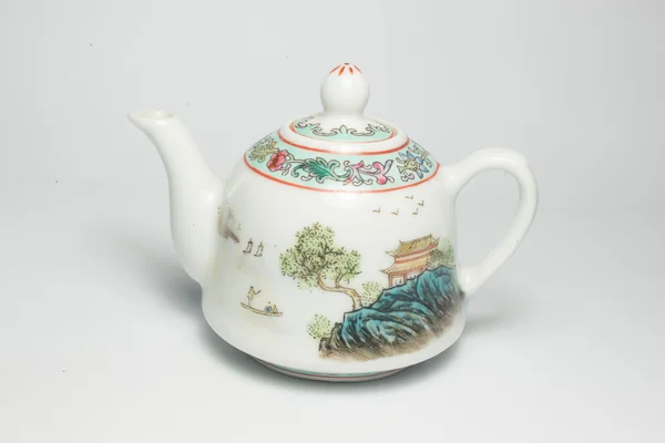Cloisonne traditional chinese tea pot — Stock Photo, Image