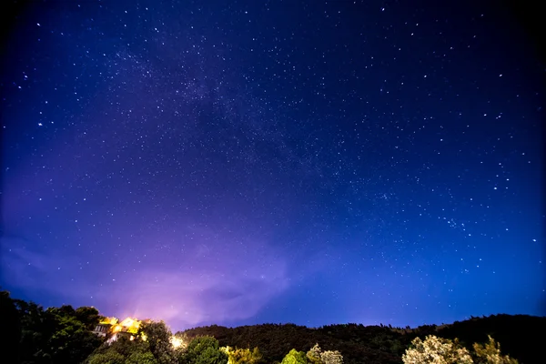 Milky Way over the desert of Cingjing, Taiwan — Stock Photo, Image