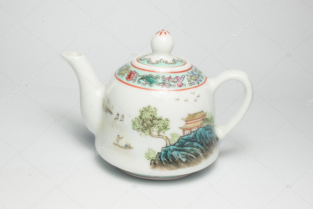 Cloisonne traditional chinese tea pot