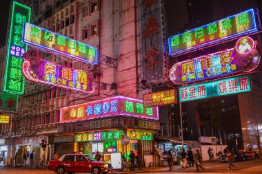 mongkok, hong kong sokak sahnesi
