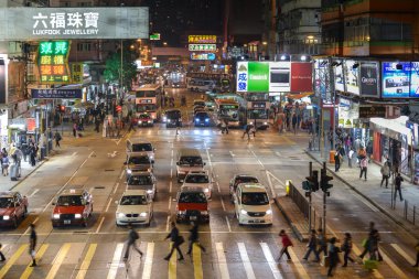 mongkok sokak sahnesi